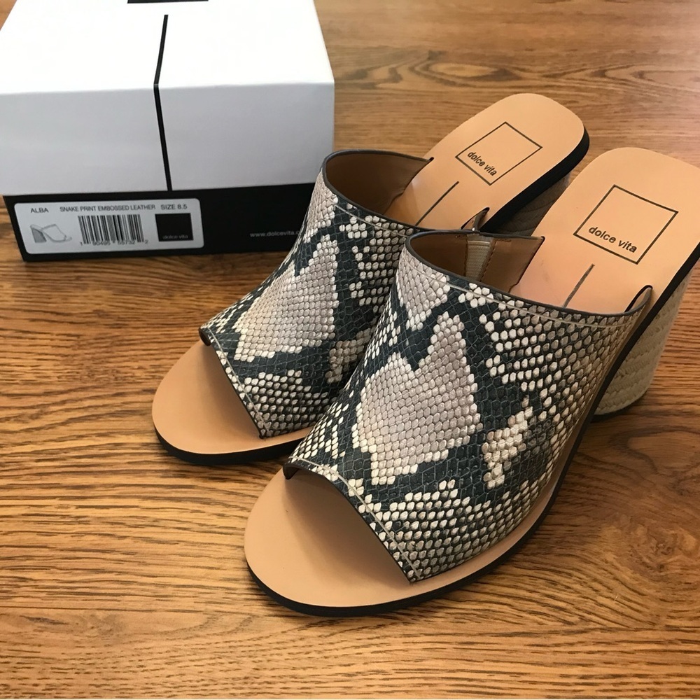 New Dolce Vita Snake Print Heels